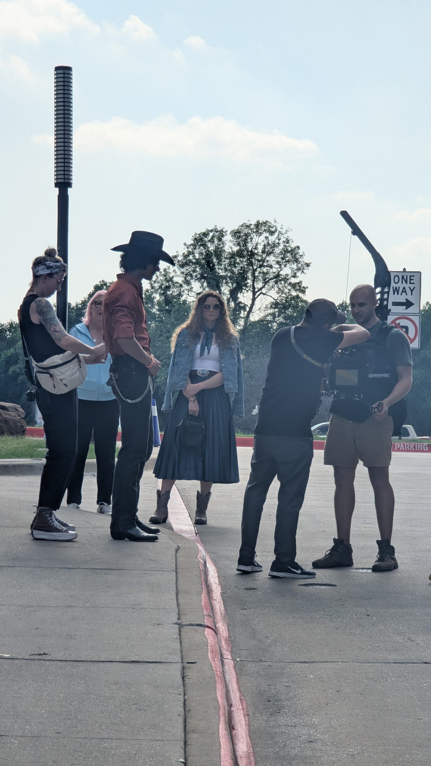 BTS: lighting stand and lens swap Dallas
